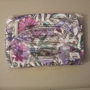 NWT NBU Vera Bradley Iconic Large Cosmetic in Lavender Meadow